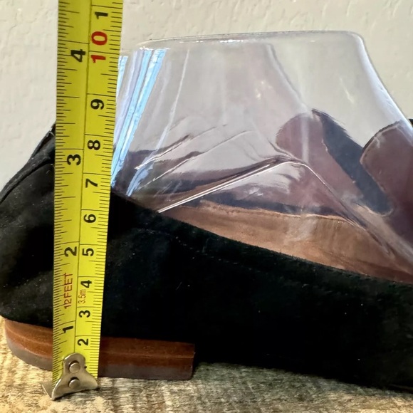 TORY BURCH Leigh Suede Square Toe Loafer Flats in Black Size 9.5 EUC! - Picture 12 of 12